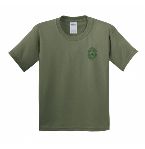 Kids Vermont State Police T-Shirt - Military Green