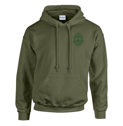 Vermont State Police Hooded Sweatshirt - Military Green