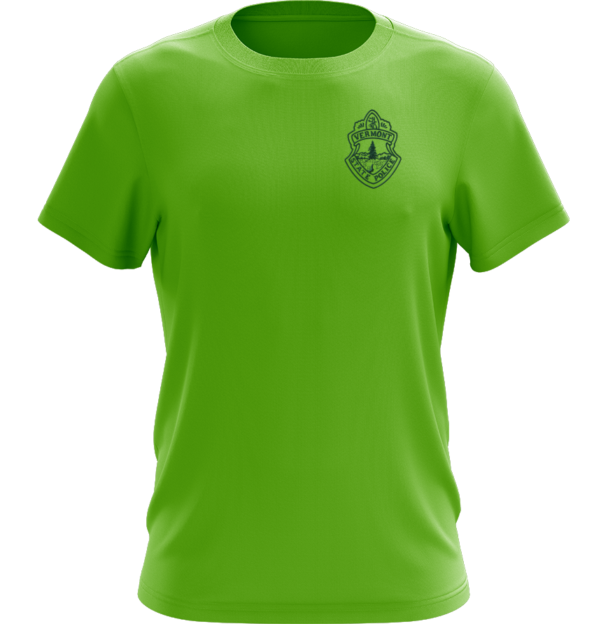 TBPR CHECKER PLATE T-SHIRT 新品 Vermont State Police Sport-Tek T-Shirt - Lime Green