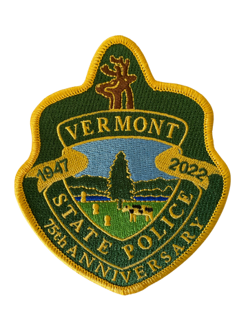 Vermont State Police 75th Anniversary Patch