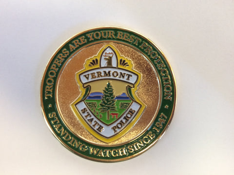 Vermont State Police Challenge Coin Patch