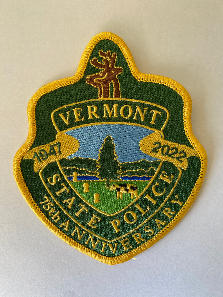 Vsp Patch Vermont State Police 75th Anniversary Patch – Vermont Trooper Store