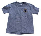 Kids Vermont State Police T-Shirt - Athletic Heather Gray - Color Seal