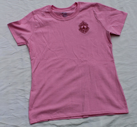 Ladies Vermont State Police Cotton T-Shirt - Pink