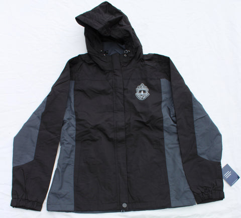Ladies Vermont State Police Dry Shell Jacket - Black and Gray